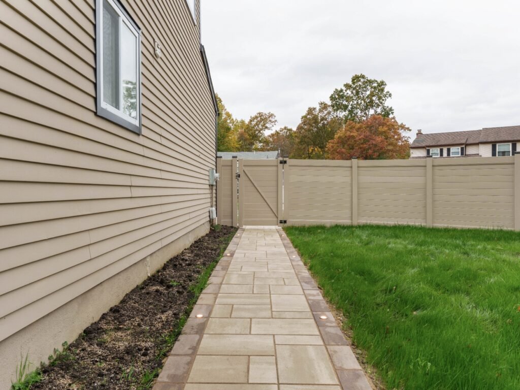 Finished paver walkway